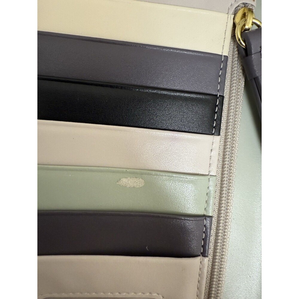 Radley London Wristlet Wallet Leather Clifton Black Metallic Zip Phone Pocket - Picture 5 of 10
